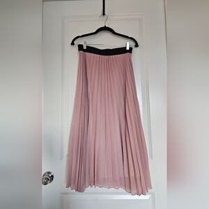 Shinestar Pink A-Line Pleated Skirt